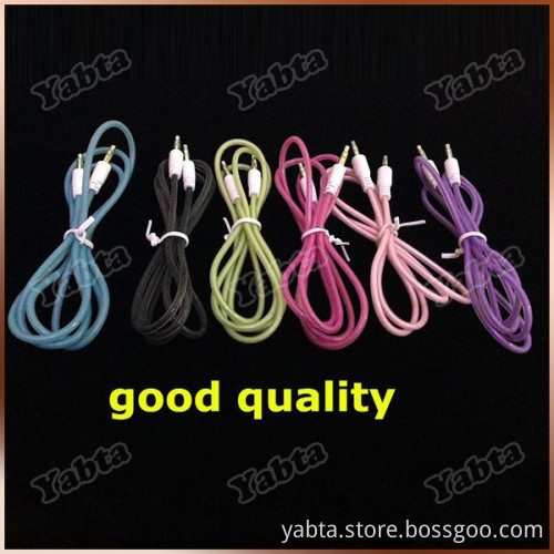 NEW 3.5mm Jack Car Stereo Cable Fluorescent Audio Cord
